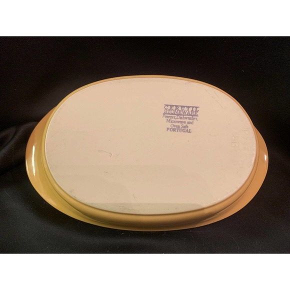 Cerutil Stoneware Casserole Dish, Vintage 14" x 8" x 3" - Picture 4 of 9